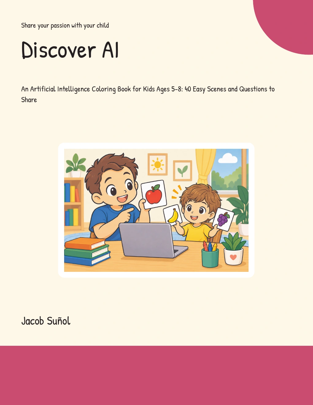 Discover AI cover: Arthur and an adult exploring a laptop together