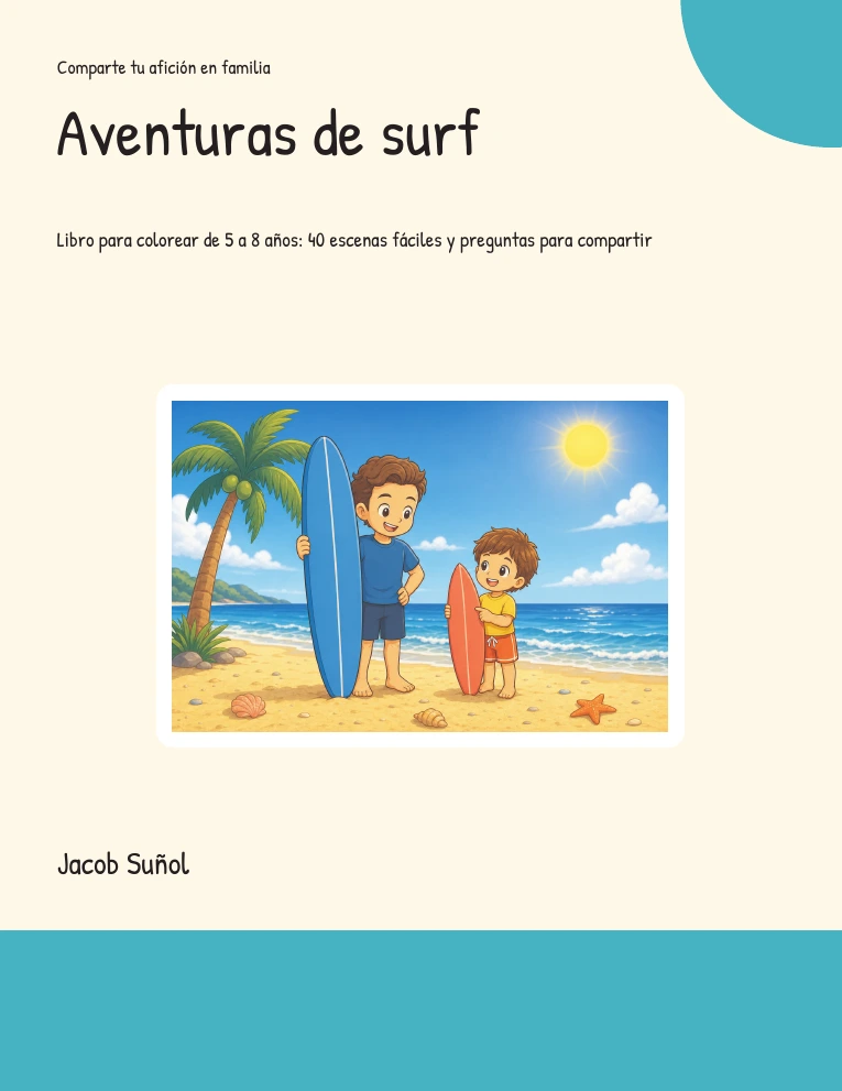 Aventuras de surf: Arthur y su familia exploran el surf en la playa